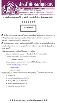สารสำนักหอสมุดกลาง ปีที่ 18 ฉบับที่  07 ประจำปักษ์แรกเดือนเมษายน 2545
